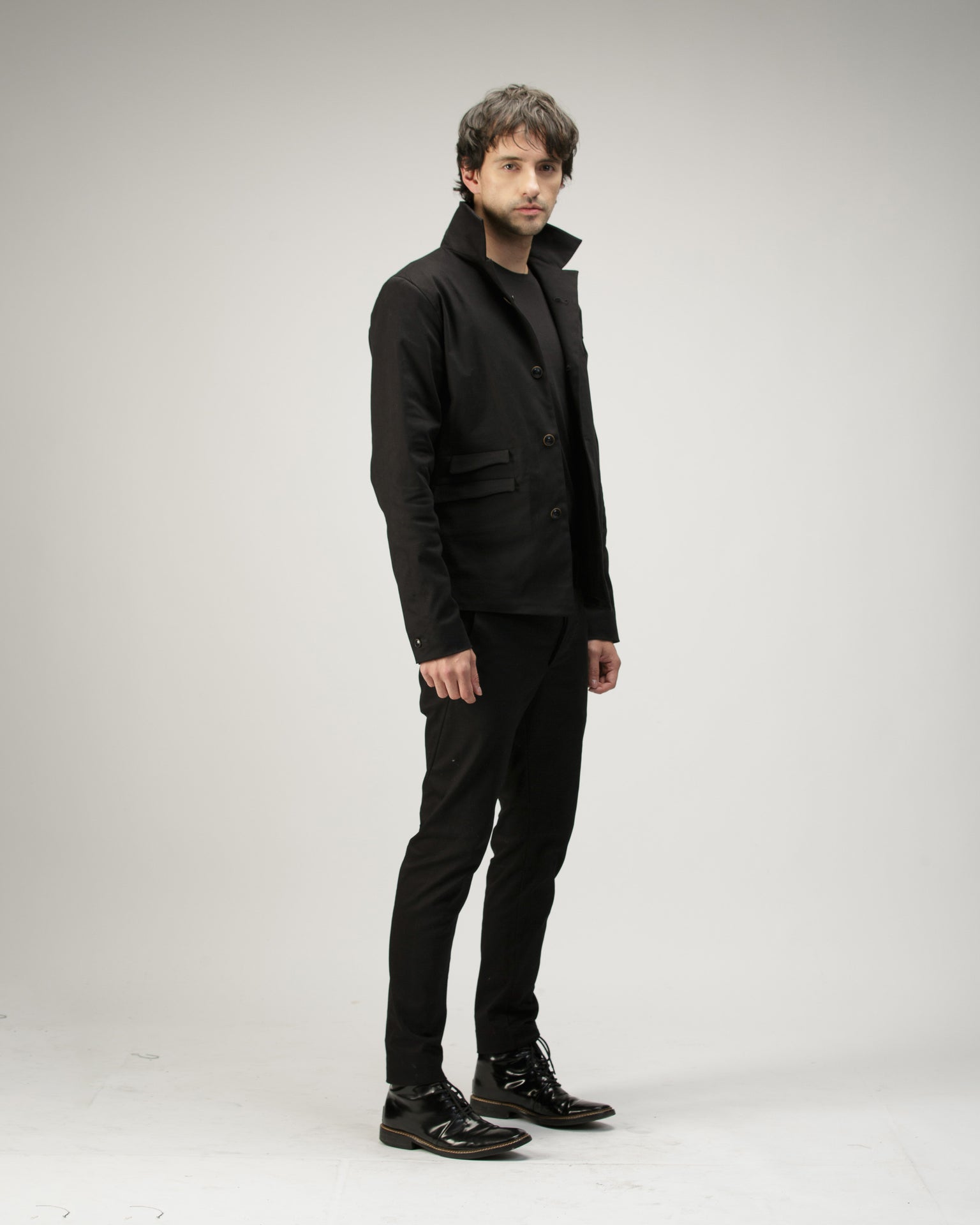 FIVE POCKET STRUCTURED JACKET IN COTTON