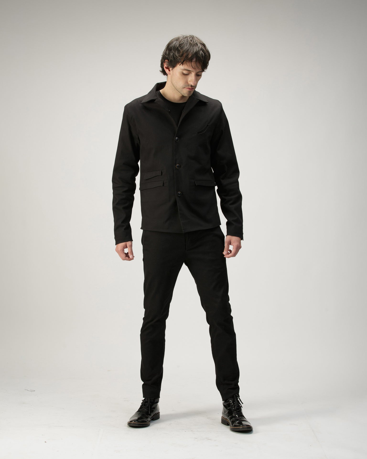 FIVE POCKET STRUCTURED JACKET IN COTTON