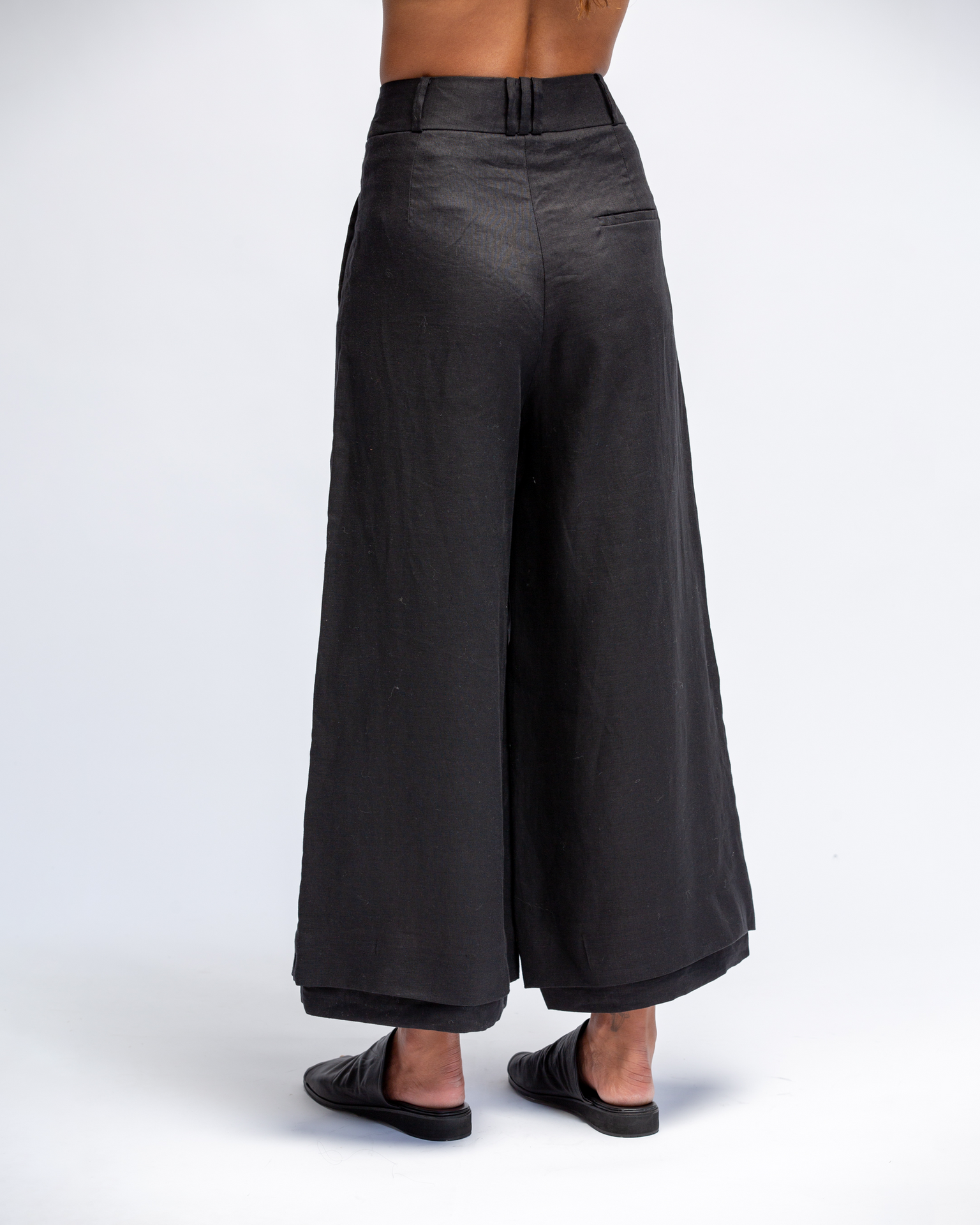 WIDE PLUS COTTON PANTS