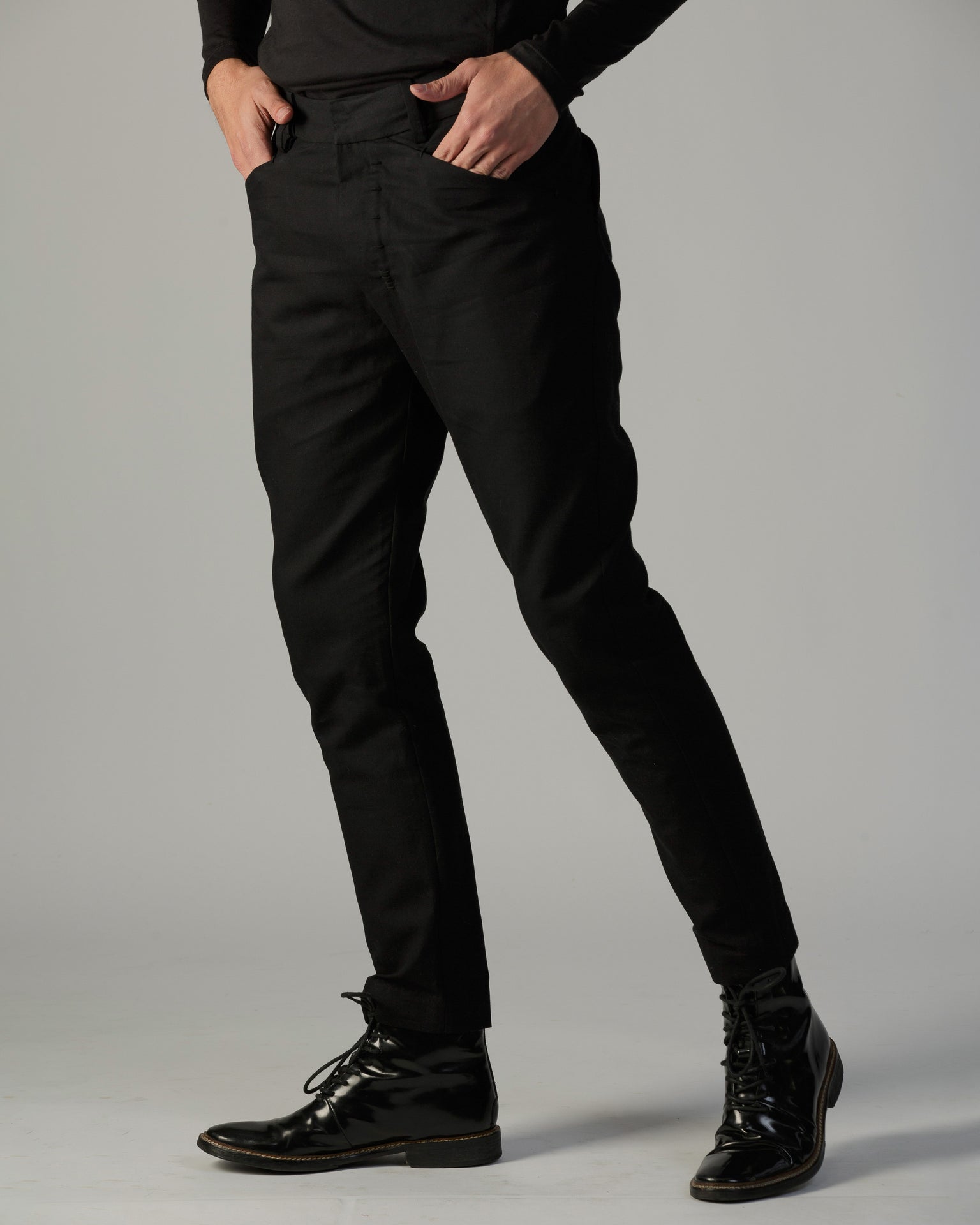 DOUBLE SPHERE SLIM PANTS IN COTTON