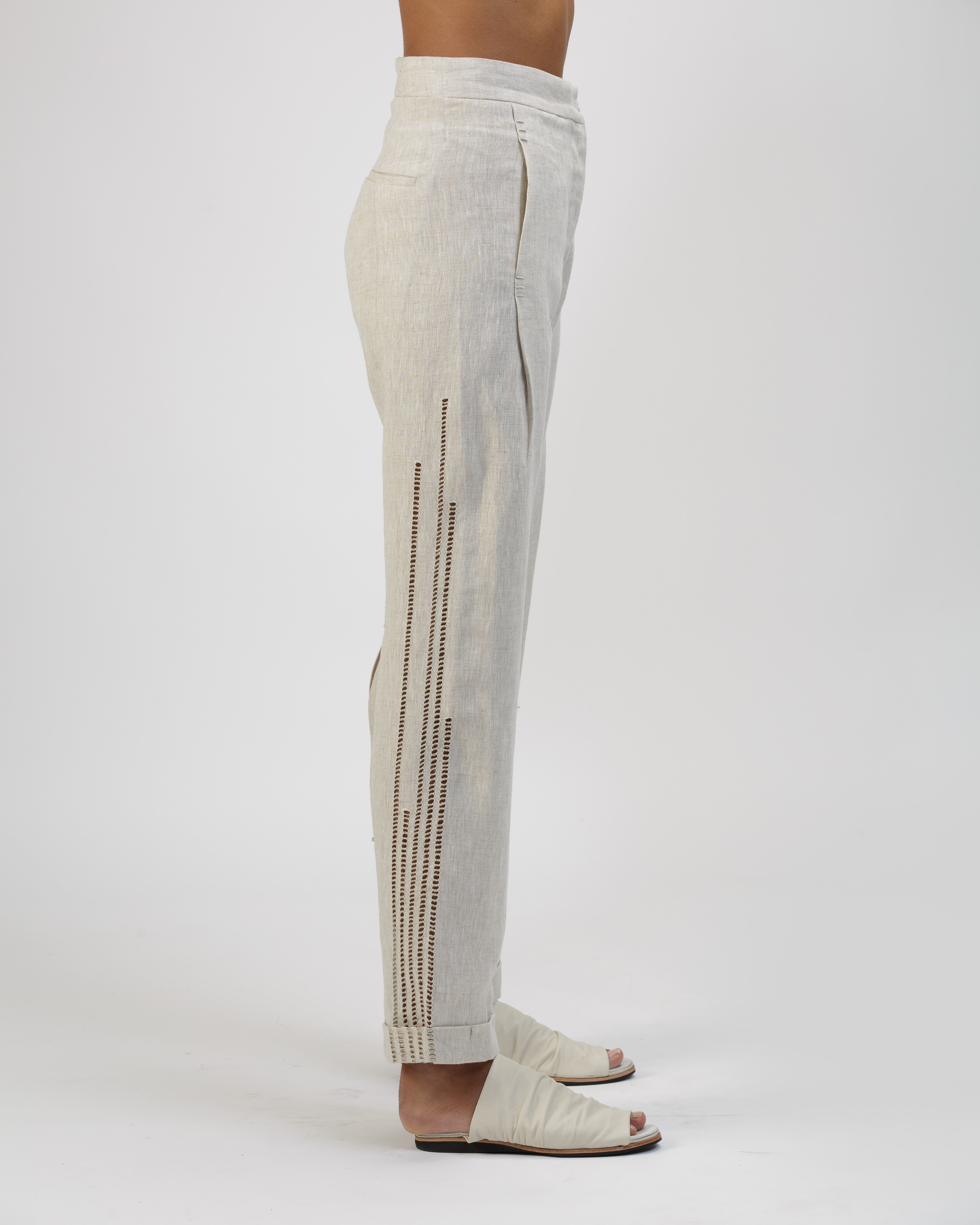OAT CALADA SLIM PLEATED PANTS