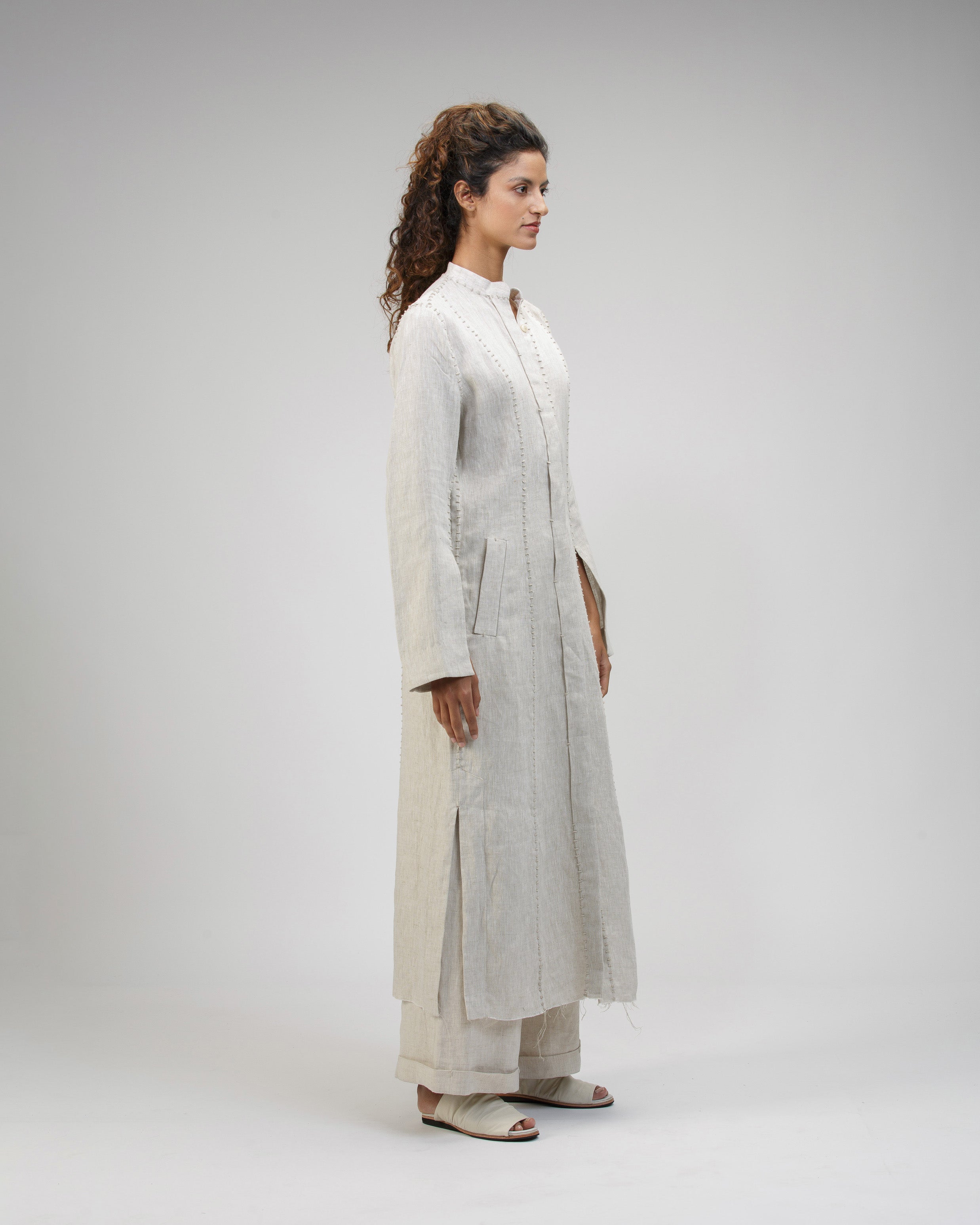 OAT FEMENINE HANDSTITCHED LONG SHIRT