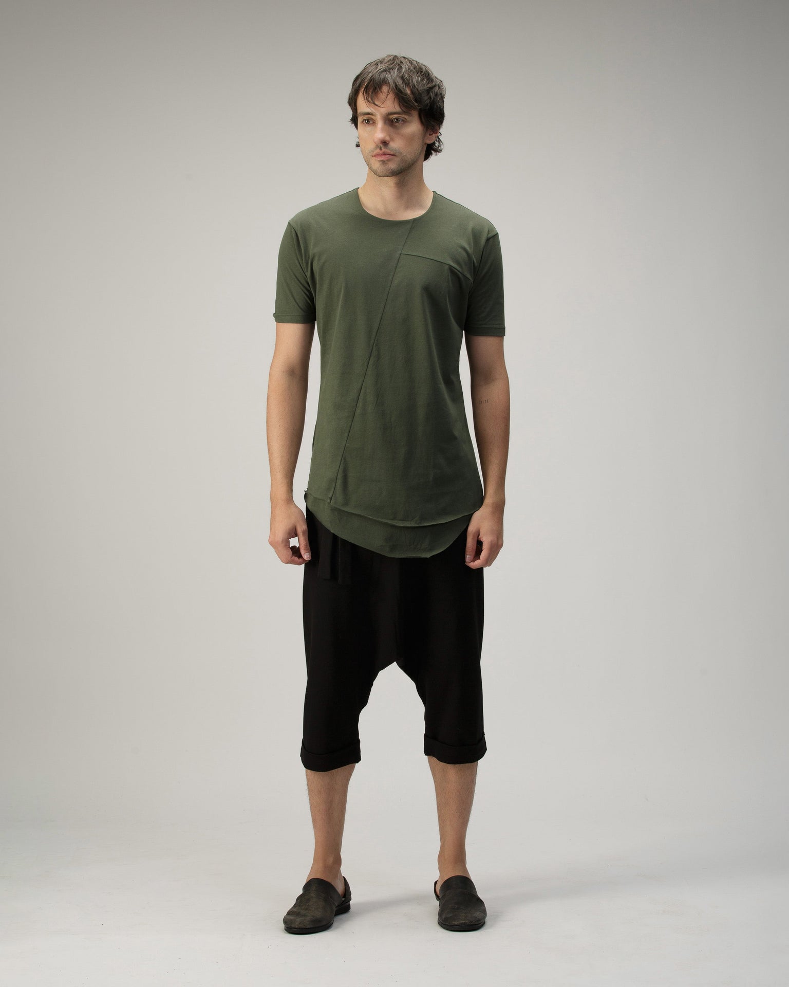 DOUBLE FRONT T-SHIRT IN COTTON