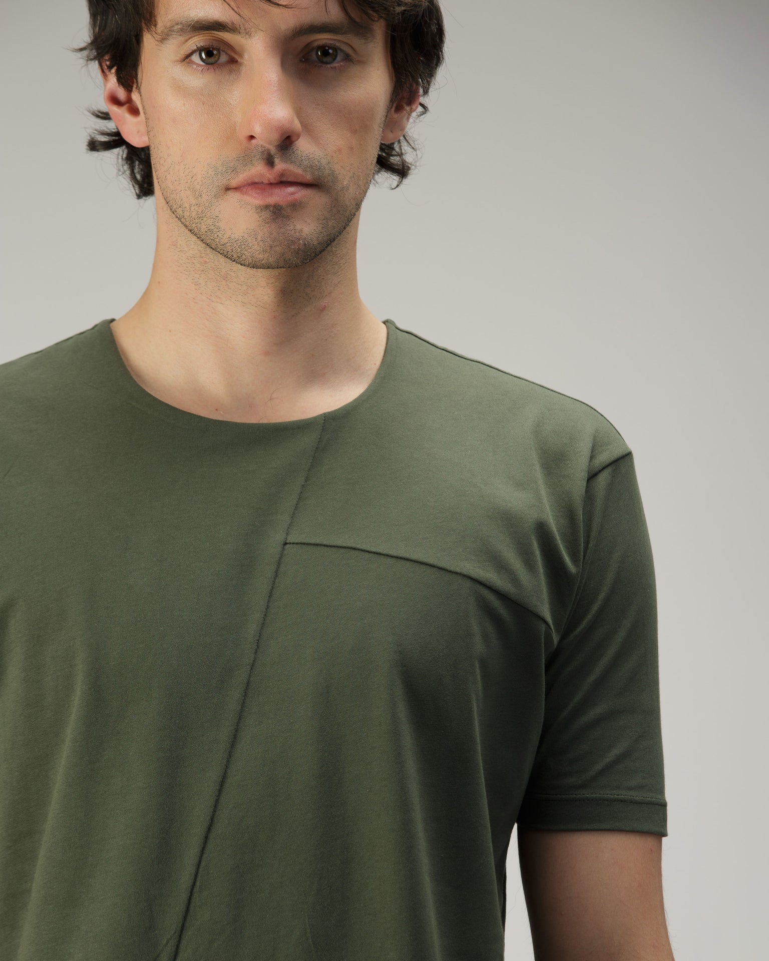 DOUBLE FRONT T-SHIRT IN COTTON