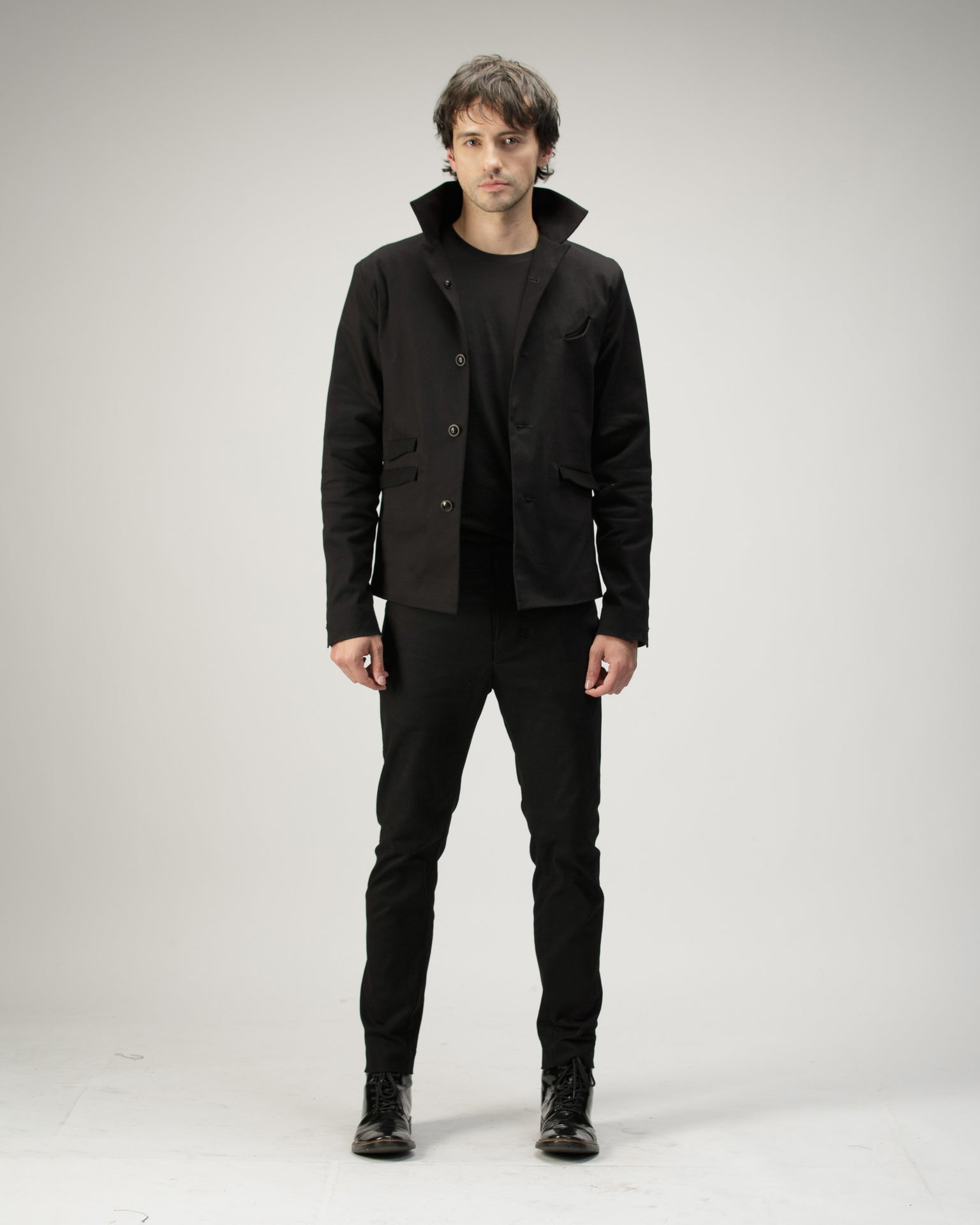 FIVE POCKET STRUCTURED JACKET IN COTTON