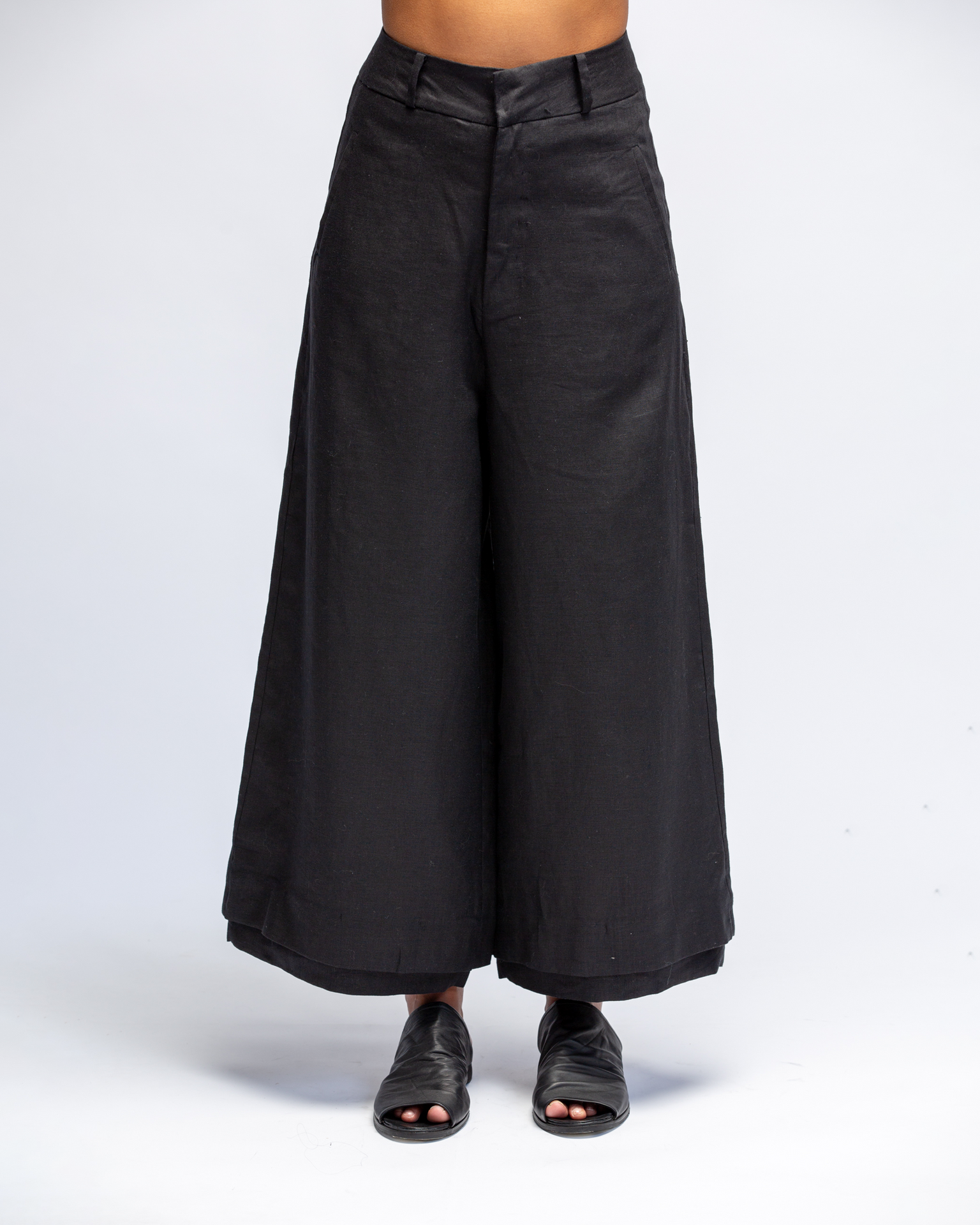 WIDE PLUS COTTON PANTS