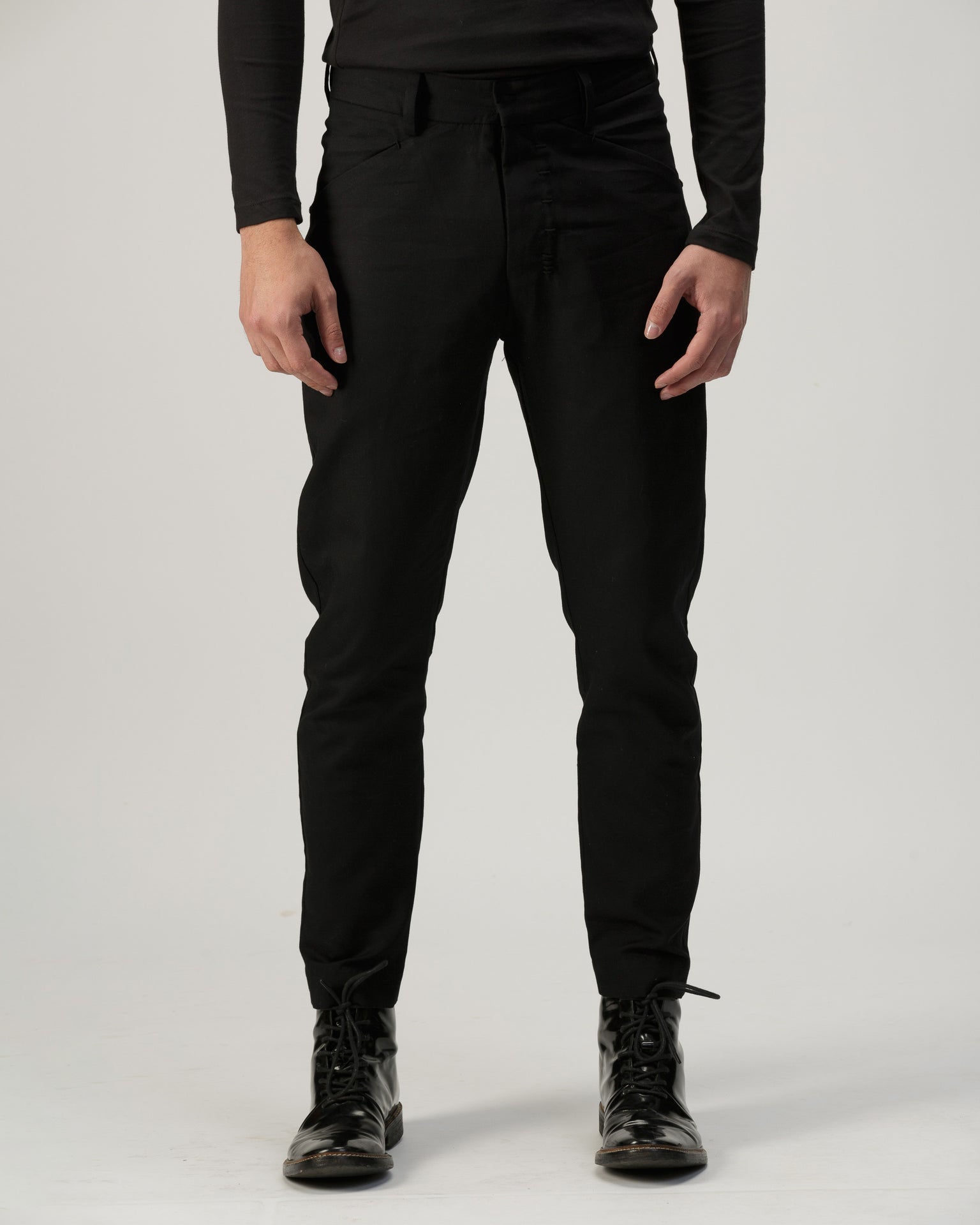 DOUBLE SPHERE SLIM PANTS IN COTTON