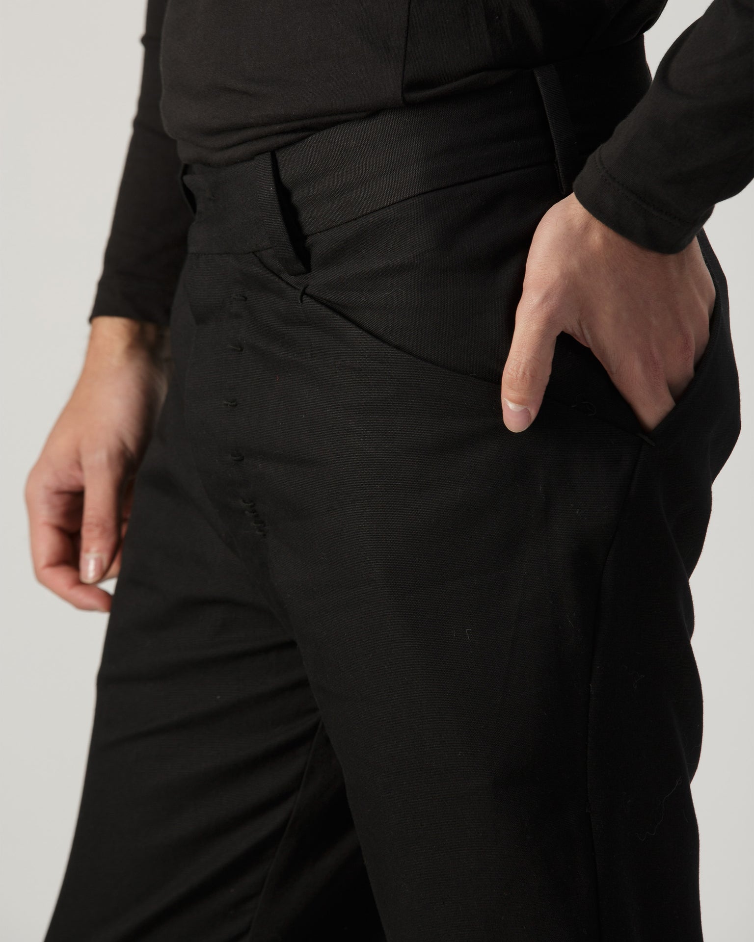 DOUBLE SPHERE SLIM PANTS IN COTTON