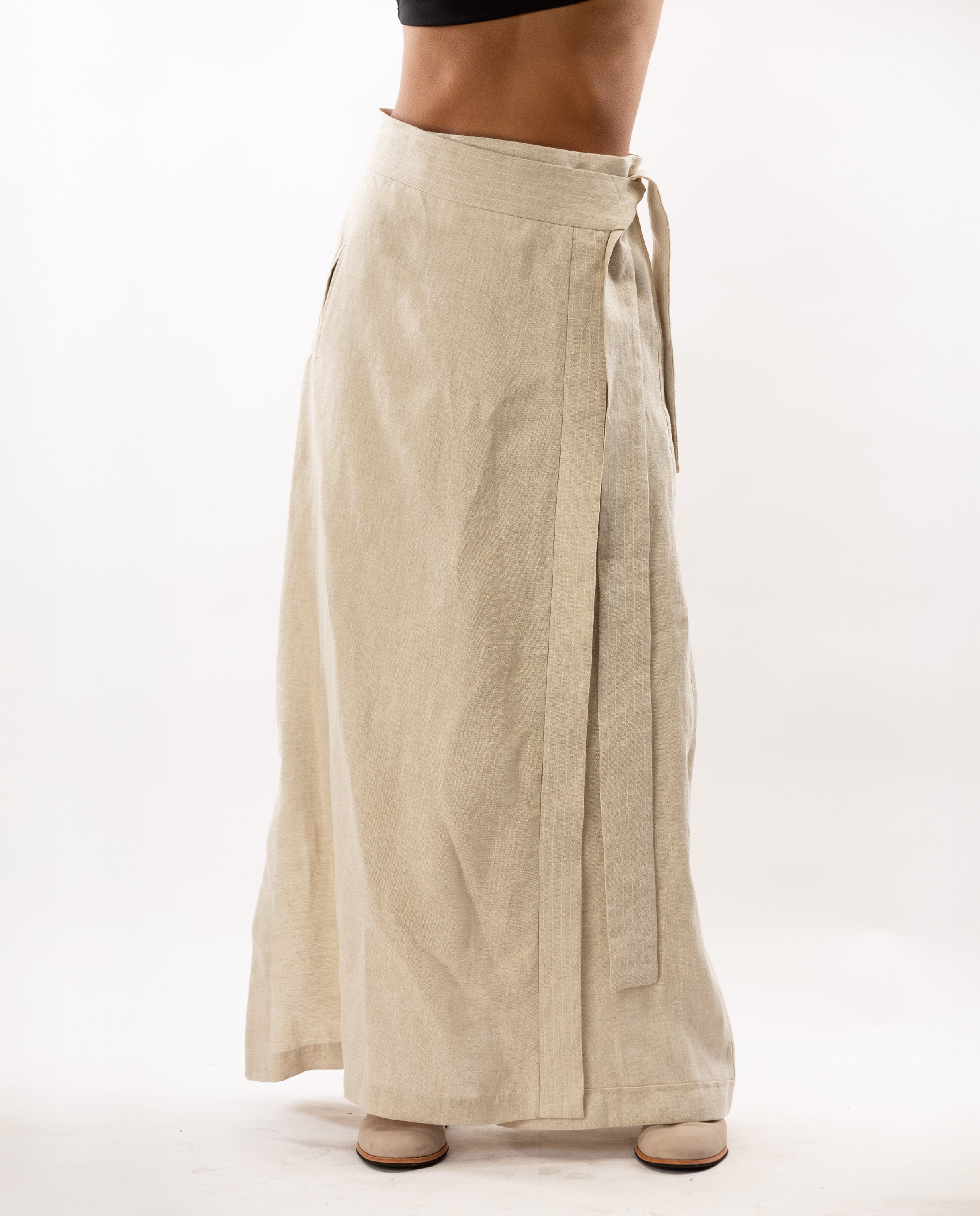 UNISEX LINEN SKIRT PANTS