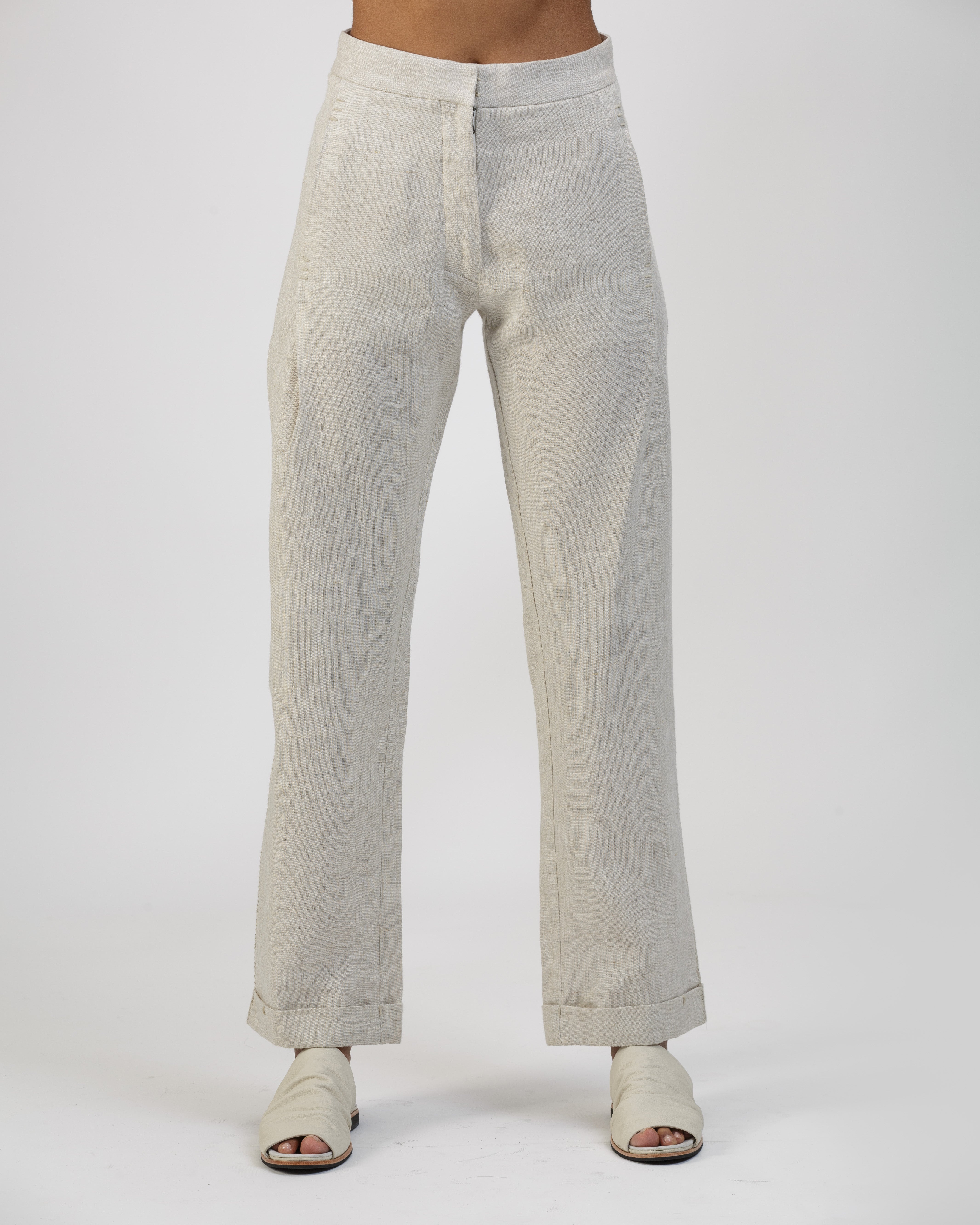 OAT CALADA SLIM PLEATED PANTS