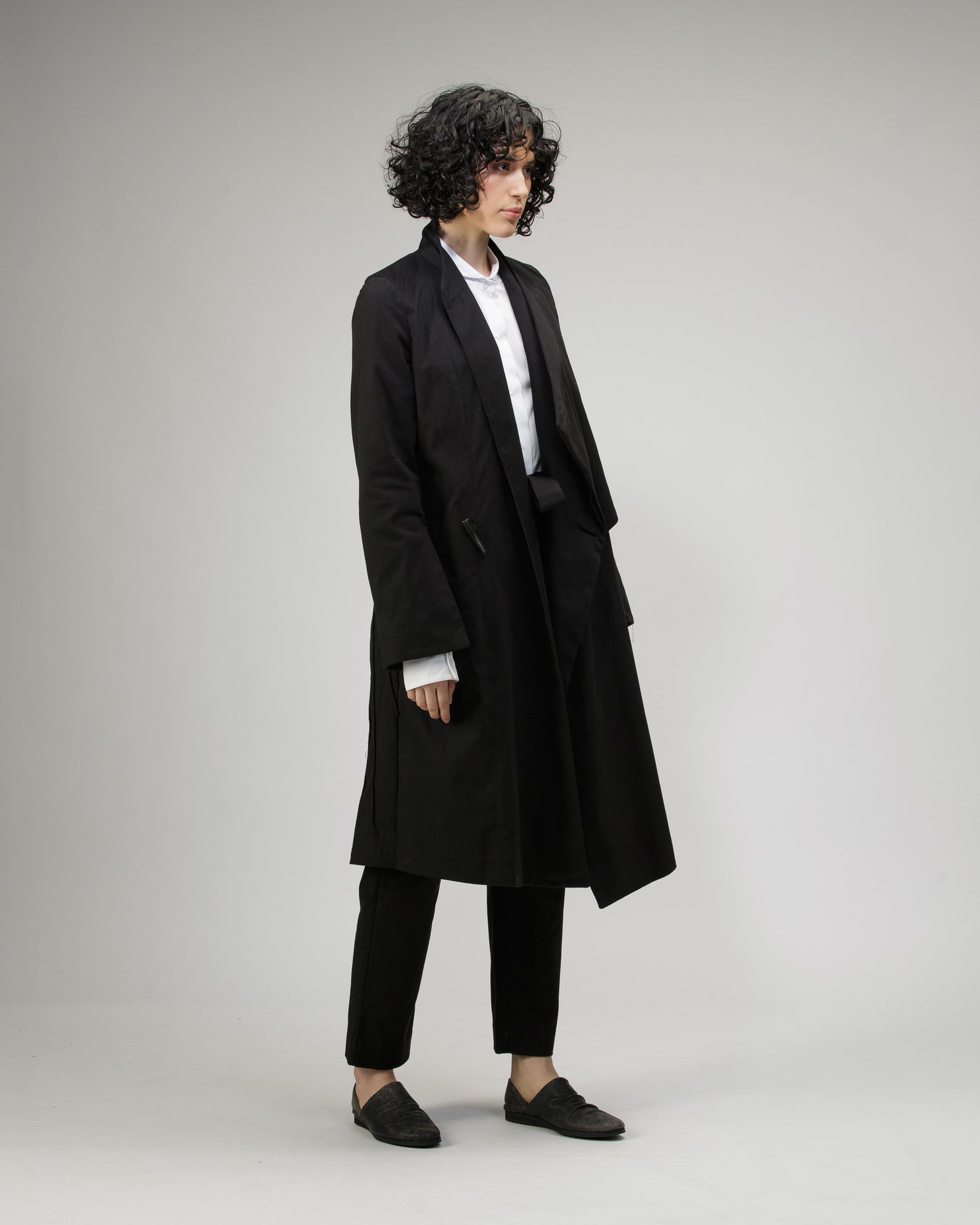 TRENCH COAT ABAYA IN COTTON