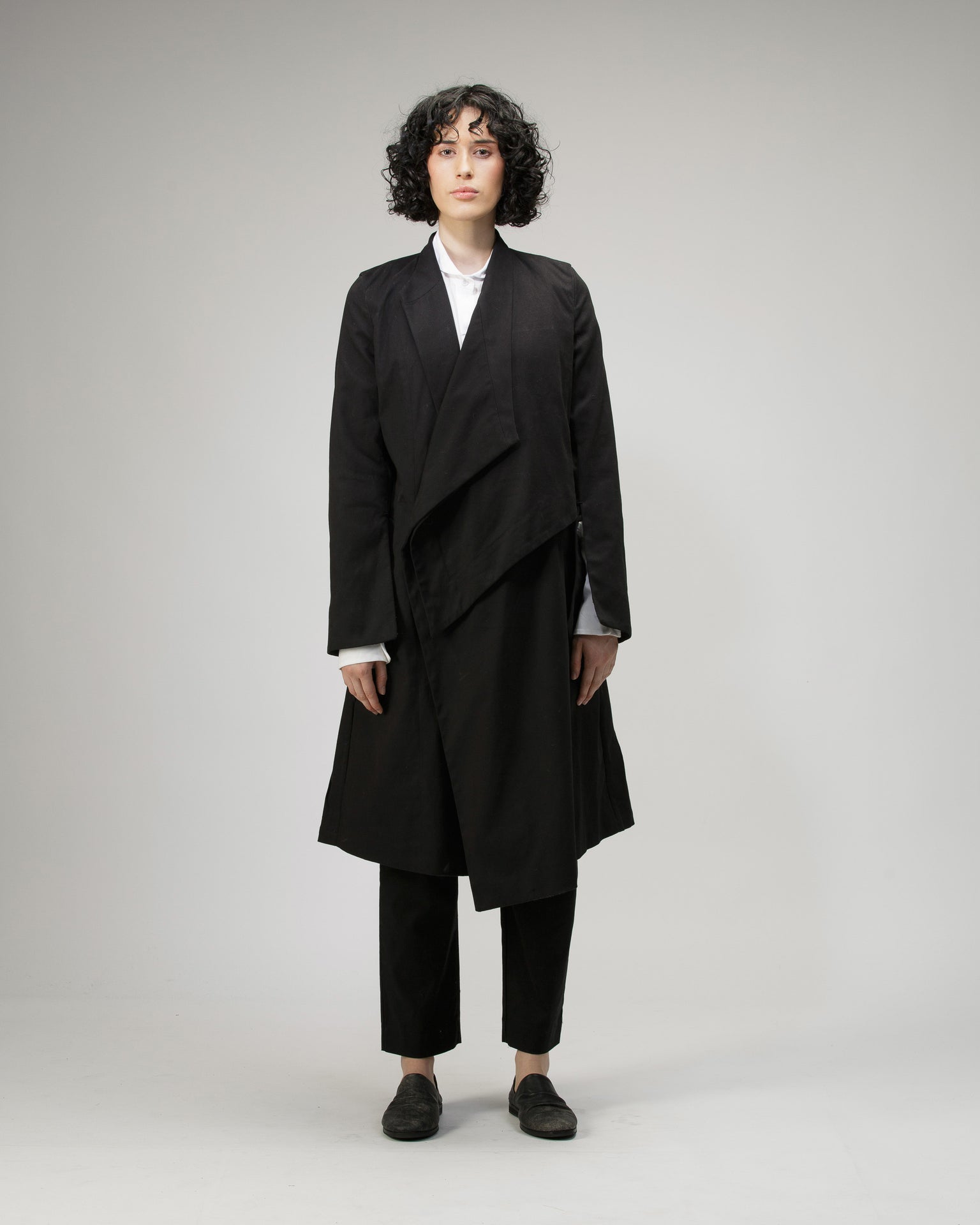 TRENCH COAT ABAYA IN COTTON