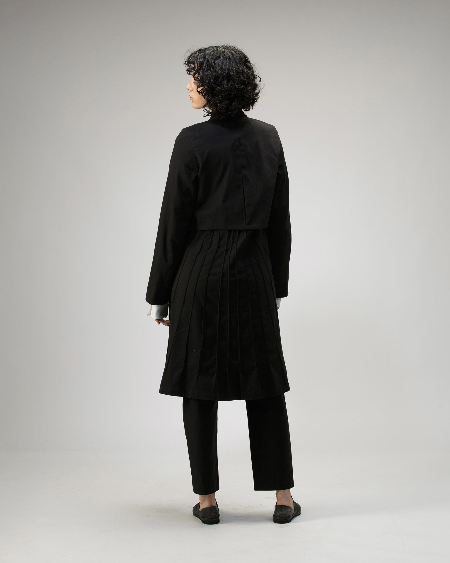 TRENCH COAT ABAYA IN COTTON
